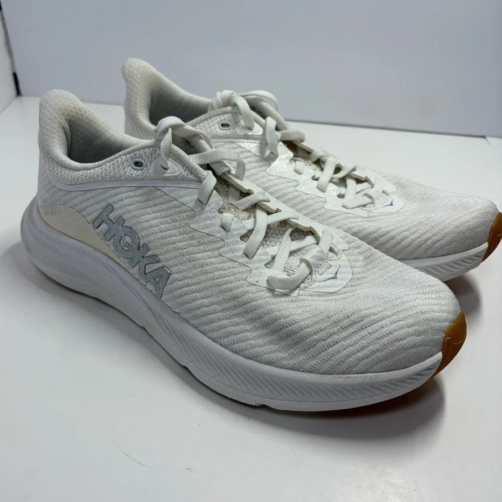 Hoka One One Women’s Solimar 1123075 White Running Shoes Sneakers Size 9.5B Run